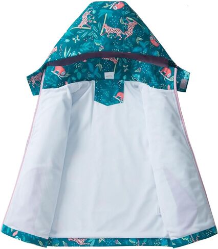 Waterproof Hooded Jacket for Boys Girls,Kids Raincoats Outdoor Windbreaker Dinosaur Rain Jacket in Kuwait