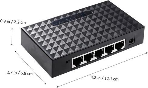 TEHAUX 100m Mbps جيجابت إيثرنت منافذ فاصل شبكة غير مُدارة سهل الإعداد شاشة عرض حالة LED متوافقة مع قابس الولايات المتحدة in Saudi Arabia