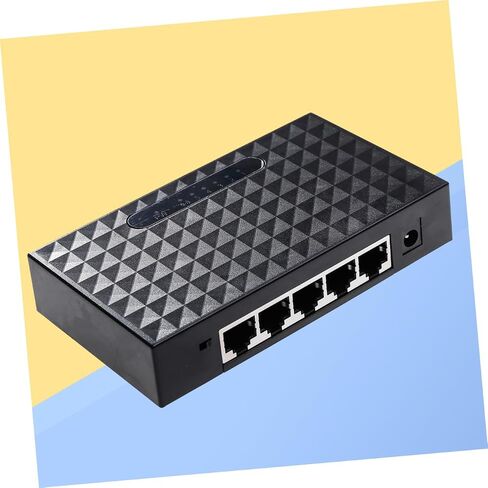 TEHAUX 100m Mbps جيجابت إيثرنت منافذ فاصل شبكة غير مُدارة سهل الإعداد شاشة عرض حالة LED متوافقة مع قابس الولايات المتحدة in Saudi Arabia