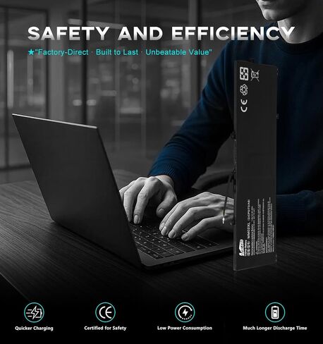 MM02XL Replacement Battery for HP Pavilion 13-AN0000TU/AN0001TU/AN0004TU, 37.6Wh Ultra-Thin Li-Polymer (4.7mm) Laptop Battery, Replacement for HSTNN-DB8U HSTNN-IB8Q in Saudi Arabia