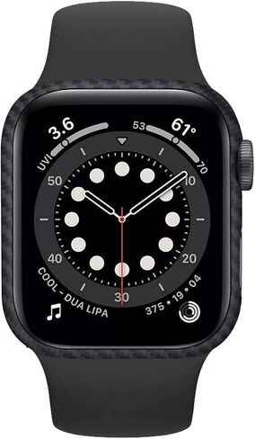Duro Kevlar Fiber Case for Apple Watch Series, Ultra Tough, Slim, Light Weight, Black (44mm) in Saudi Arabia