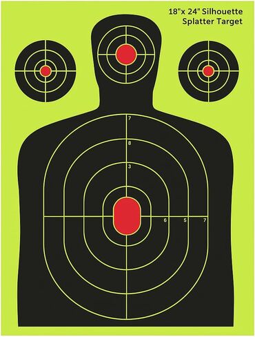 18x24 Splatter Targets - Waterproof 5-Pack - High Visibility Reactive Paper Targets for Rifles, Pistols, and Shotguns - Ideal for Range, Hunting & Tactical Training in Saudi Arabia
