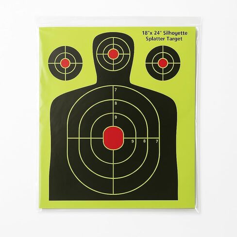 18x24 Splatter Targets - Waterproof 5-Pack - High Visibility Reactive Paper Targets for Rifles, Pistols, and Shotguns - Ideal for Range, Hunting & Tactical Training in Saudi Arabia