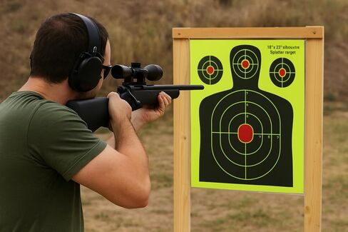 18x24 Splatter Targets - Waterproof 5-Pack - High Visibility Reactive Paper Targets for Rifles, Pistols, and Shotguns - Ideal for Range, Hunting & Tactical Training in Saudi Arabia