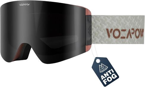 Ski Goggles Anti-Fog with HD Lens, UV Protection, Magnetic Lens, OTG Snowboard Snow Goggles for Men Women in Saudi Arabia