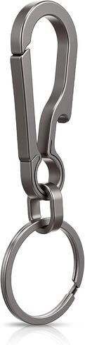 Carabiner Clip for Keys – Ultra-Lightweight Key Holder with Quick-Release Hook, Durable Matte Black Key Ring for Outdoor, Hiking & Daily Use in Saudi Arabia