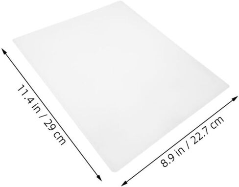 jojofuny 8pcs Transparent Photo Protector Sleeves: 21.6x28cm Inner PVC Waterproof Covers - for Paper Posters Menus Certificates Artwork Display in Saudi Arabia