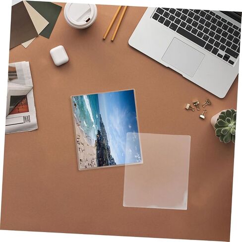 jojofuny 8pcs Transparent Photo Protector Sleeves: 21.6x28cm Inner PVC Waterproof Covers - for Paper Posters Menus Certificates Artwork Display in Saudi Arabia