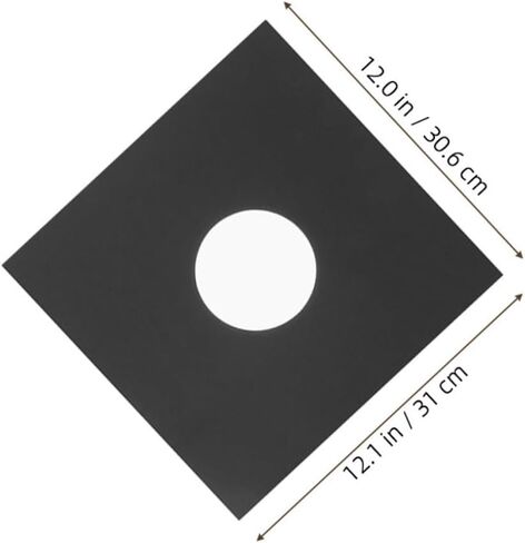 12pcs Vinyl Record Protective Sleeves Kraft with Inner Film Static Scratch Resistant for Vinyl Record Storage in Saudi Arabia