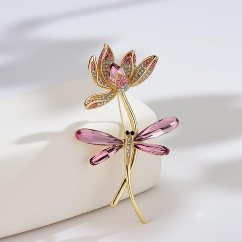 دبوس اليعسوب بوخ دبوس كريستال راينستون دبوس اليعسوب دبوس الحيوانات إكسسوارات الفستان هدية المجوهرات للنساء in Kuwait