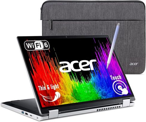 Acer Aspire 3 Spin 14" 2 in 1 Laptop, 1920 x 1200 IPS Touchscreen, Intel Core i3-N305, Intel UHD Graphics, Webcam, Wi-Fi 6, Win 11 Home in S Mode, w/Stylus Pen (8GB RAM | 512GB PCIe SSD +Stylus Pen) in Saudi Arabia