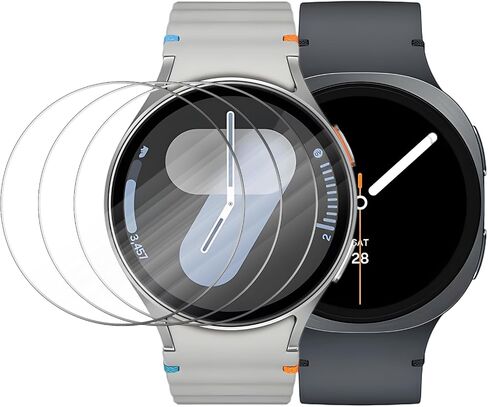 4 عبوات من واقي شاشة Galaxy Watch 8/7/6/5/4 مقاس 40 مم، واقي شاشة من الزجاج المقسى متوافق مع ملحقات Samsung Galaxy Watch 40 مم (ليس للطرز الأخرى) in Kuwait