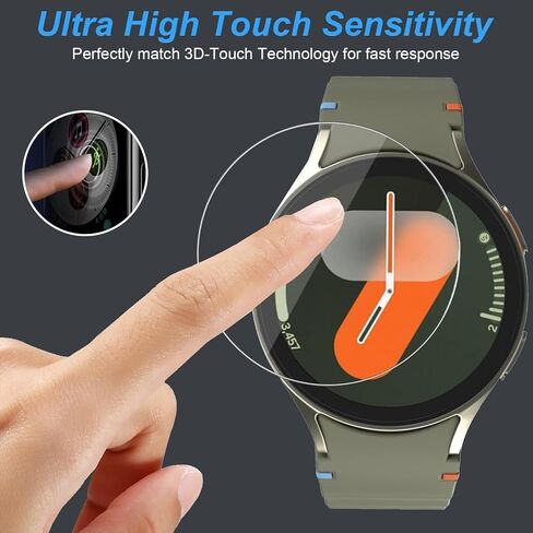 4 عبوات من واقي شاشة Galaxy Watch 8/7/6/5/4 مقاس 40 مم، واقي شاشة من الزجاج المقسى متوافق مع ملحقات Samsung Galaxy Watch 40 مم (ليس للطرز الأخرى) in Kuwait