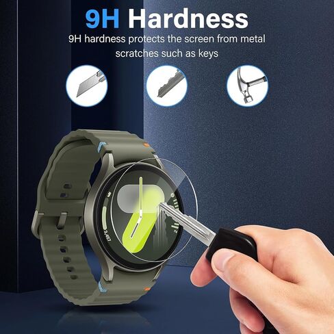 4 عبوات من واقي شاشة Galaxy Watch 8/7/6/5/4 مقاس 40 مم، واقي شاشة من الزجاج المقسى متوافق مع ملحقات Samsung Galaxy Watch 40 مم (ليس للطرز الأخرى) in Kuwait