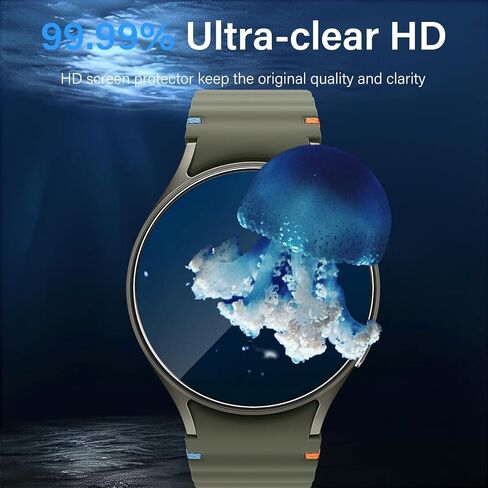 4 عبوات من واقي شاشة Galaxy Watch 8/7/6/5/4 مقاس 40 مم، واقي شاشة من الزجاج المقسى متوافق مع ملحقات Samsung Galaxy Watch 40 مم (ليس للطرز الأخرى) in Kuwait