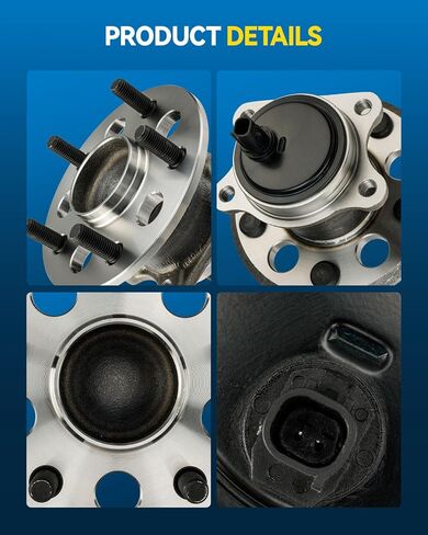 PHILTOP 513293 Front Wheel Hub Assembly Fit for Honda Odyssey 2011-2017, 5 Lugs Wheel Hub Bearings W/ABS in Saudi Arabia
