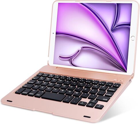 ONHI Ultra-Slim Wireless Keyboard Case for iPad mini 4 / Mini 5, Durable Plastic Alloy Shell, Smart Folio Case with Auto Sleep/Wake Function, Silent Typing Experience (iPad mini 4/5 Sliver) in Saudi Arabia