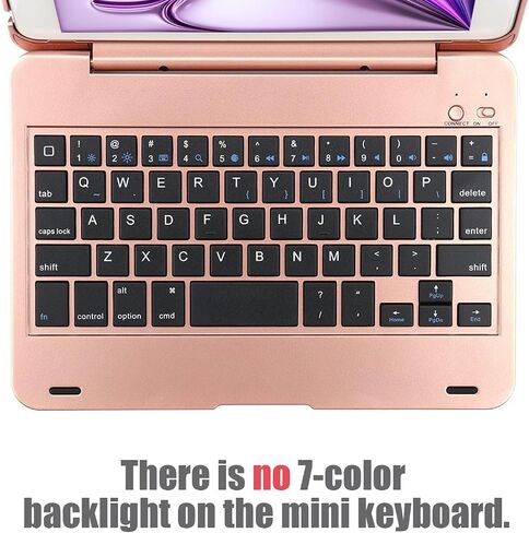 ONHI Ultra-Slim Wireless Keyboard Case for iPad mini 4 / Mini 5, Durable Plastic Alloy Shell, Smart Folio Case with Auto Sleep/Wake Function, Silent Typing Experience (iPad mini 4/5 Sliver) in Saudi Arabia