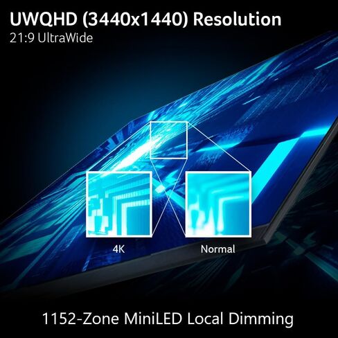 شاشة آيسر بريداتور جيمنج 1500R المنحنية | 34 بوصة UWQHD 3440 x 1440 MiniLED | AMD FreeSync Premium | ما يصل إلى 200 هرتز | ما يصل إلى 0.5 مللي ثانية | DisplayHDR 1000 | USB Type-C، DP 1.4 & 2 x HDMI 2.1 | X34 X0bmiiphux in Saudi Arabia