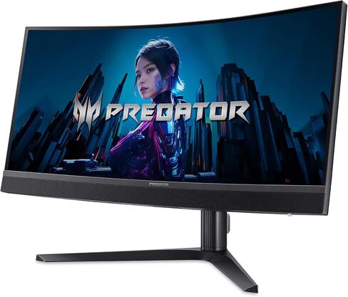 شاشة آيسر بريداتور جيمنج 1500R المنحنية | 34 بوصة UWQHD 3440 x 1440 MiniLED | AMD FreeSync Premium | ما يصل إلى 200 هرتز | ما يصل إلى 0.5 مللي ثانية | DisplayHDR 1000 | USB Type-C، DP 1.4 & 2 x HDMI 2.1 | X34 X0bmiiphux in Saudi Arabia