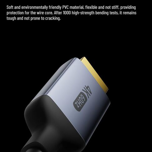 USB C to HDMI Cable 6.6FT/2M | 4K High-Speed USB 3.1 Type-C to HDMI Cord in Saudi Arabia