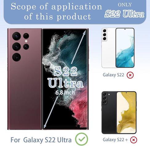بديل الزجاج الخلفي لهاتف Samsung Galaxy S22 Ultra (6.8 بوصة، أسود فانتوم) مع دائرة صور وعدسة مركبة يشمل أدوات الصيانة in Kuwait