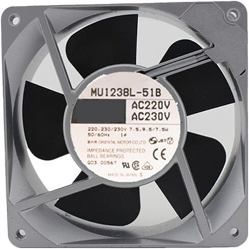 for MU1238L-51B AC 220V AC 230V 50/60Hz 7.5W 12cm 12038 120x120x38mm Ball Bearing Cooling Fan in Saudi Arabia