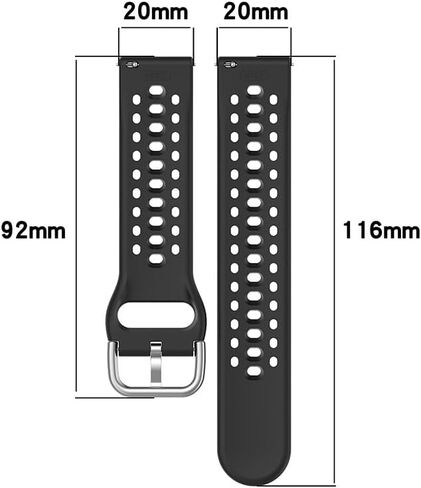 Silicone Watch Band for Amazfit Active 2/ Active 2 Square Smart Watch, Soft Breathable Sport Strap 20mm, Unisex Replacement Strap in Saudi Arabia