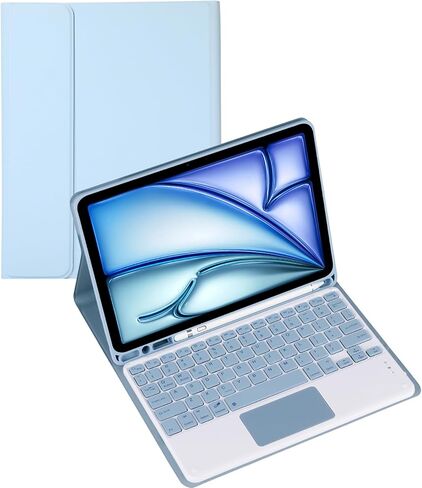 حافظة لوحة المفاتيح لجهاز Samsung Galaxy Tab S10/S9/S8 Ultra مقاس 14.6 بوصة، غطاء حماية للوحة المفاتيح متعدد الزوايا، حافة من السيليكون الناعم من البولي يوريثان مع حامل قلم S (وردي، لوحة لمس وماوس بإضاءة خلفية) in Kuwait