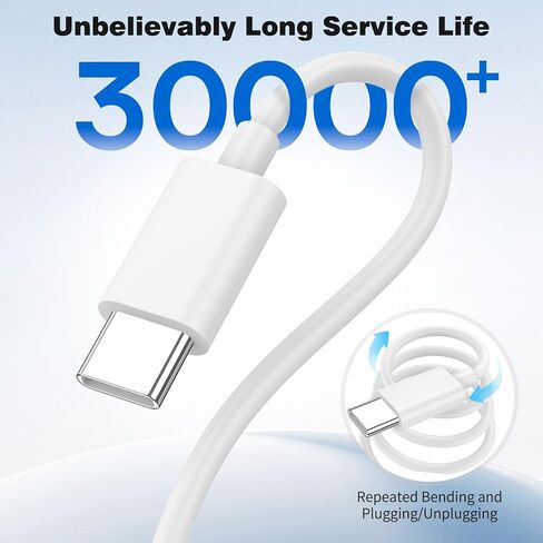 كابل تمديد طاقة USB من النوع C بطول 26 قدمًا لكاميرا WYZE Duo Cam Pan eufy Cam S340 كابل USB طويل إلى USB C لكاميرا الأمان سلك شحن داخلي خارجي لكاميرا المراقبة 10 مشابك كابل، أبيض in Kuwait
