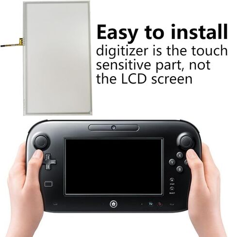Touch Screen TouchScreen Digitizer Compatible for Nintendo Wii U GamePad,GRABOTE Replacement in Saudi Arabia