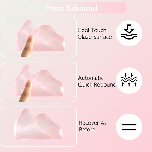 Gel Mountain Wrist Rest for Keyboard and Mouse Abstract Clear Pink Keyboard Wrist Rest Transparent Ergonomic Cute Minimalist Mouse Wrist Pad Cool Silicone Non-Slip Support for Computer Office Decor in Saudi Arabia