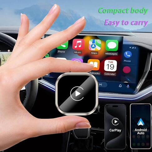 Wireless Carplay Adapter for Peugeot 5008 2017 2018 2019 2020 2021 2022 2023 2024, Carplay Wireless Adapter Convert Wired CarPlay to Wireless Plug & Play Fast Stable Connection,A-Black in Saudi Arabia