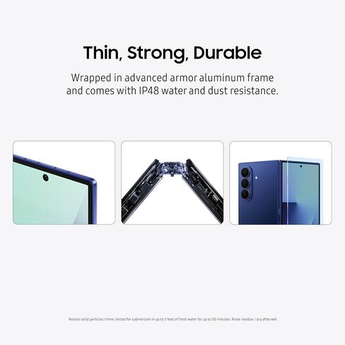 هاتف Samsung Galaxy Z Fold7 الخلوي، هاتف ذكي AI بسعة 256 جيجابايت، نظام Android غير مقفل، تعديلات صور AI، شاشة كبيرة، عمر بطارية طويل، 2025، ضمان الشركة المصنعة لمدة سنة واحدة في الولايات المتحدة، JetBlack (متجدد) in Saudi Arabia