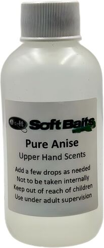 Super Concentrated Upper Hand Scents for Soft Plastic Lures 5.5oz - 5 Flavors - Hawg Sauce, Hawg & Anise, Pure Garlic, Pure Anise, and Triple Threat in Saudi Arabia