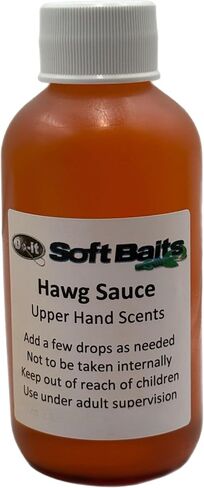 Super Concentrated Upper Hand Scents for Soft Plastic Lures 5.5oz - 5 Flavors - Hawg Sauce, Hawg & Anise, Pure Garlic, Pure Anise, and Triple Threat in Saudi Arabia
