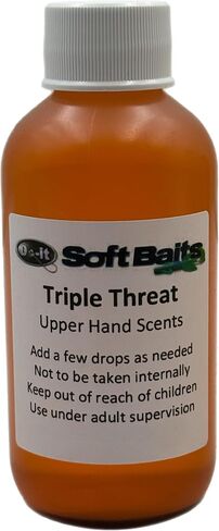 Super Concentrated Upper Hand Scents for Soft Plastic Lures 5.5oz - 5 Flavors - Hawg Sauce, Hawg & Anise, Pure Garlic, Pure Anise, and Triple Threat in Saudi Arabia