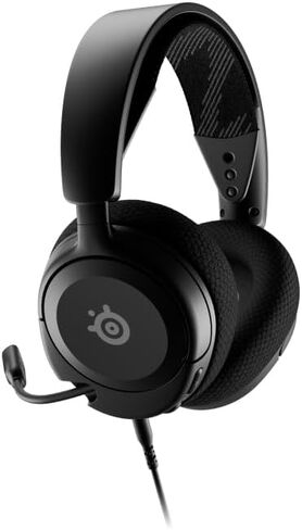 SteelSeries 61607 Arctis Nova 1 Gaming Headphones, Wired, Sealed Type, Compatible with PC, PS5, PS4, Switch, Bi-Directional Microphone, Noise Canceling, Spatial Audio, Hi-Fi Sound, Adjustable, White in Saudi Arabia