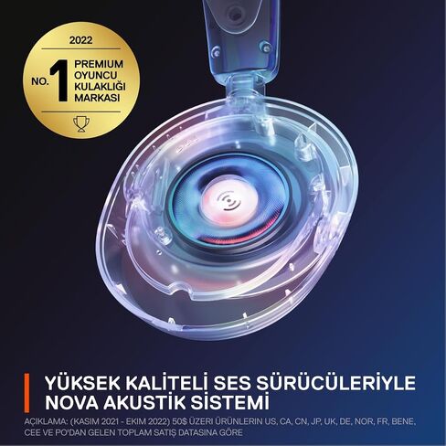 SteelSeries 61607 Arctis Nova 1 Gaming Headphones, Wired, Sealed Type, Compatible with PC, PS5, PS4, Switch, Bi-Directional Microphone, Noise Canceling, Spatial Audio, Hi-Fi Sound, Adjustable, White in Saudi Arabia