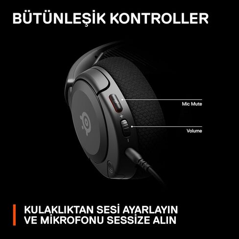 SteelSeries 61607 Arctis Nova 1 Gaming Headphones, Wired, Sealed Type, Compatible with PC, PS5, PS4, Switch, Bi-Directional Microphone, Noise Canceling, Spatial Audio, Hi-Fi Sound, Adjustable, White in Saudi Arabia