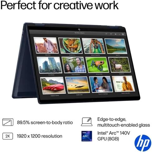 كمبيوتر محمول HP OmniBook X Flip 16 بوصة 2 في 1 Copilot+ AI PC، 2K 400nits Touch، Intel Evo 8-Core Ultra 7 258V(>Ultra 9 185H)، WiFi 6E، DTS X Ultra، لوحة مفاتيح بإضاءة خلفية، W/128 جيجابايت PSD وقلم، Win11 Home (32 جيجابايت | 2 تيرابايت SSD) in Kuwait