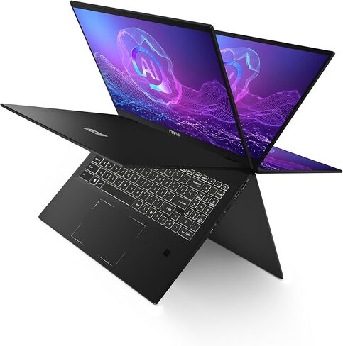 MSI Summit A16 AI+ (2025) 16" QHD+ 165Hz 2-in-1 Touchscreen Laptop: AMD Ryzen AI 9-365, Radeon Graphics, 32GB LPDDR5x, 1TB NVMe SSD, 360 Flip, Pen, Win 11 Home: Ink Black A3HMTG-205US in Saudi Arabia