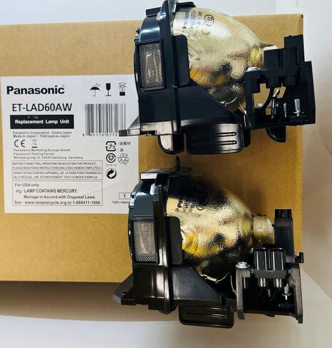 Jaspertronics OEM ET-LAD60W المصباح والمبيت Twinpack لأجهزة عرض باناسونيك - ضمان الدعم الكامل لمدة عام! in Saudi Arabia