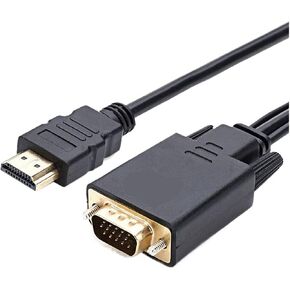 HDMI-متوافق مع محول V/GA ​​إلى كابل محول الخط 1.8 متر FHD 1920 * 1080P للكمبيوتر المكتبي TV M>oni>tor جهاز العرض (3 أمتار) in Kuwait