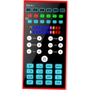 Multi-Purpose Compact Voice Disguiser Sound Card with Dual Dsp Noise Reduction Low Power Consumption Audio Mixer for Live Streaming Podcasting Gaming and Computer Voice Changing in Kuwait