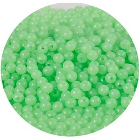 100Pcs Green Luminous Fishing Beads, 3mm Round Glow in Dark Fishing Lure Baits, Accessories in Kuwait