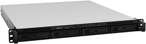 خادم Synology RackStation RS820RP+ NAS مع وحدة معالجة مركزية Atom 2.1 جيجا هرتز، وذاكرة 18 جيجا بايت، وتخزين محرك أقراص ثابتة سعة 64 تيرابايت، و4 منافذ LAN بسرعة 1 جيجابت، وطاقة زائدة، وحزمة نظام تشغيل DSM مع مجموعة السكك الحديدية in Saudi Arabia