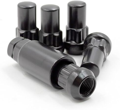 أجزاء ملحقات العجلة M14 1.5 14x1.5 نهاية مفتوحة 0.83 بوصة صواميل قفل طويلة لعجلة القفل مفتاح سداسي مزدوج من الكروم 13/16 بوصة و3/4 بوصة يناسب معظم سيارات الجيب 2018+ in Saudi Arabia
