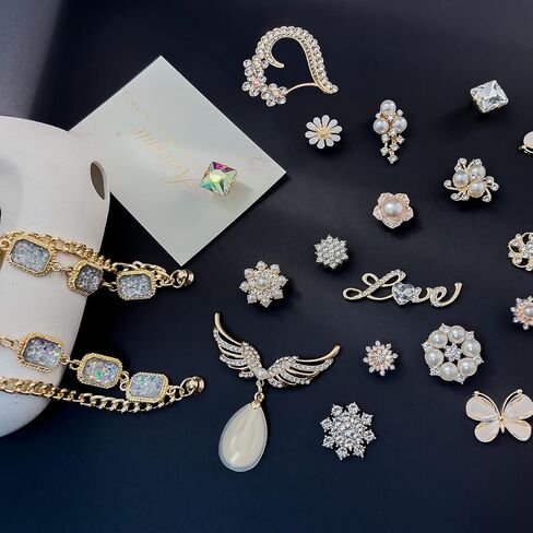 Acwenie Bling Shoe Charms إكسسوارات المجوهرات لتزيين حفلات النساء والفتيات وهدايا عيد الميلاد in Kuwait