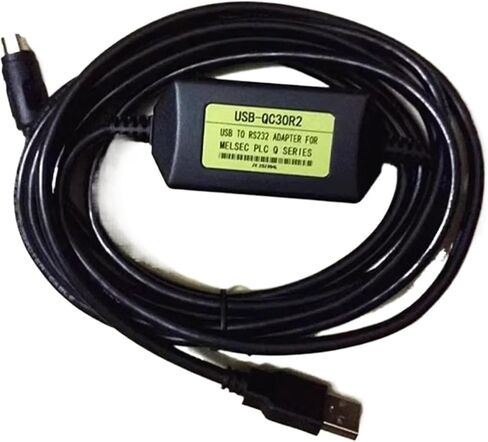 1PC Programming Cable for Q Series Round Mouth 6 Pin Mouth USB-QC30R2 in Saudi Arabia